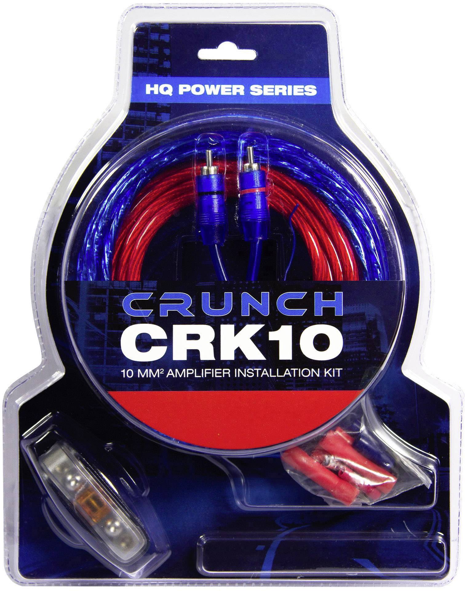 Crunch CRK10 Set de connexion pour ampli HiFi auto 10 mm²