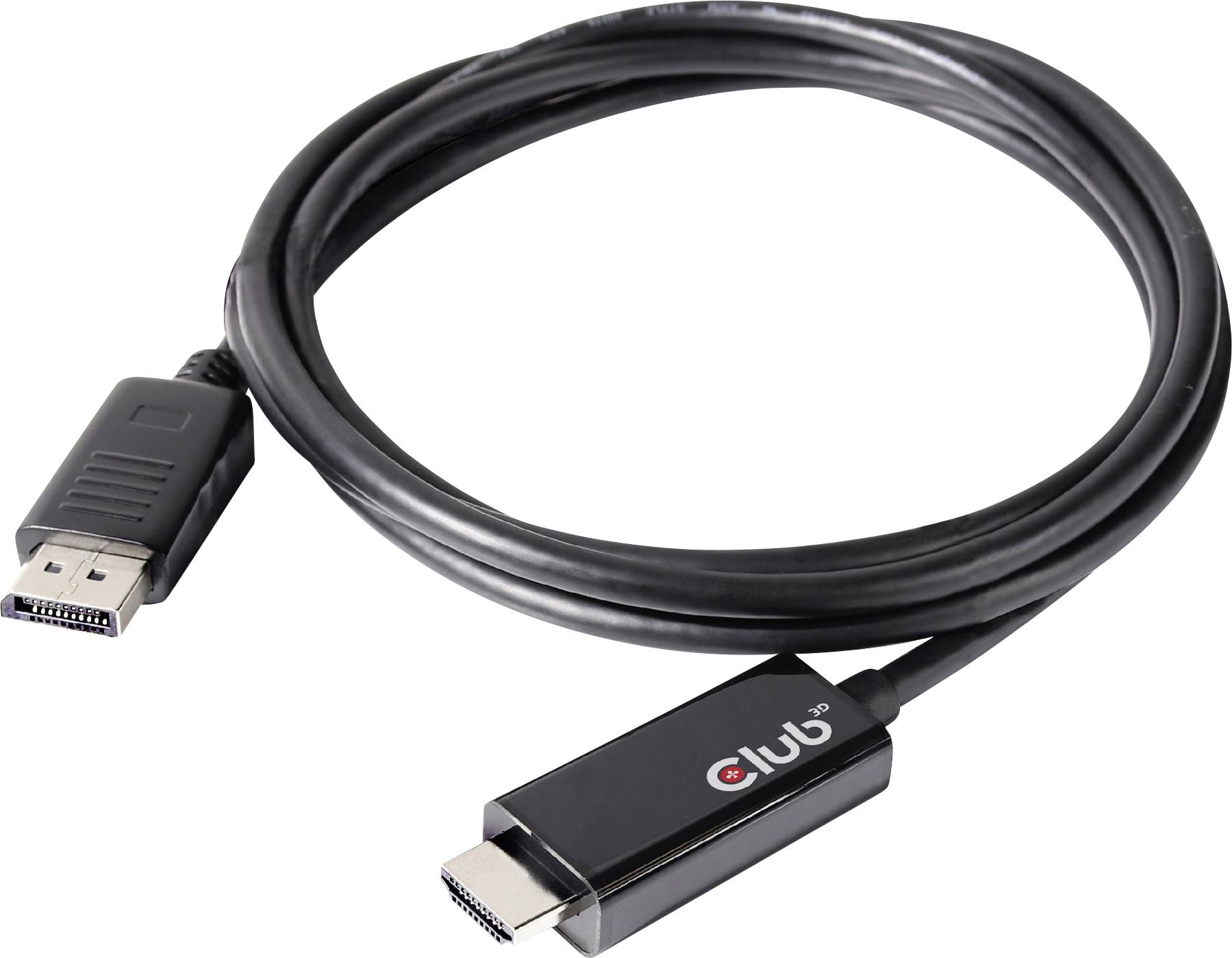Câble adaptateur club3D DisplayPort / HDMI Fiche mâle DisplayPort, Fiche mâle HDMI-A 2.00 m argent CAC-1082 Câble DisplayPort
