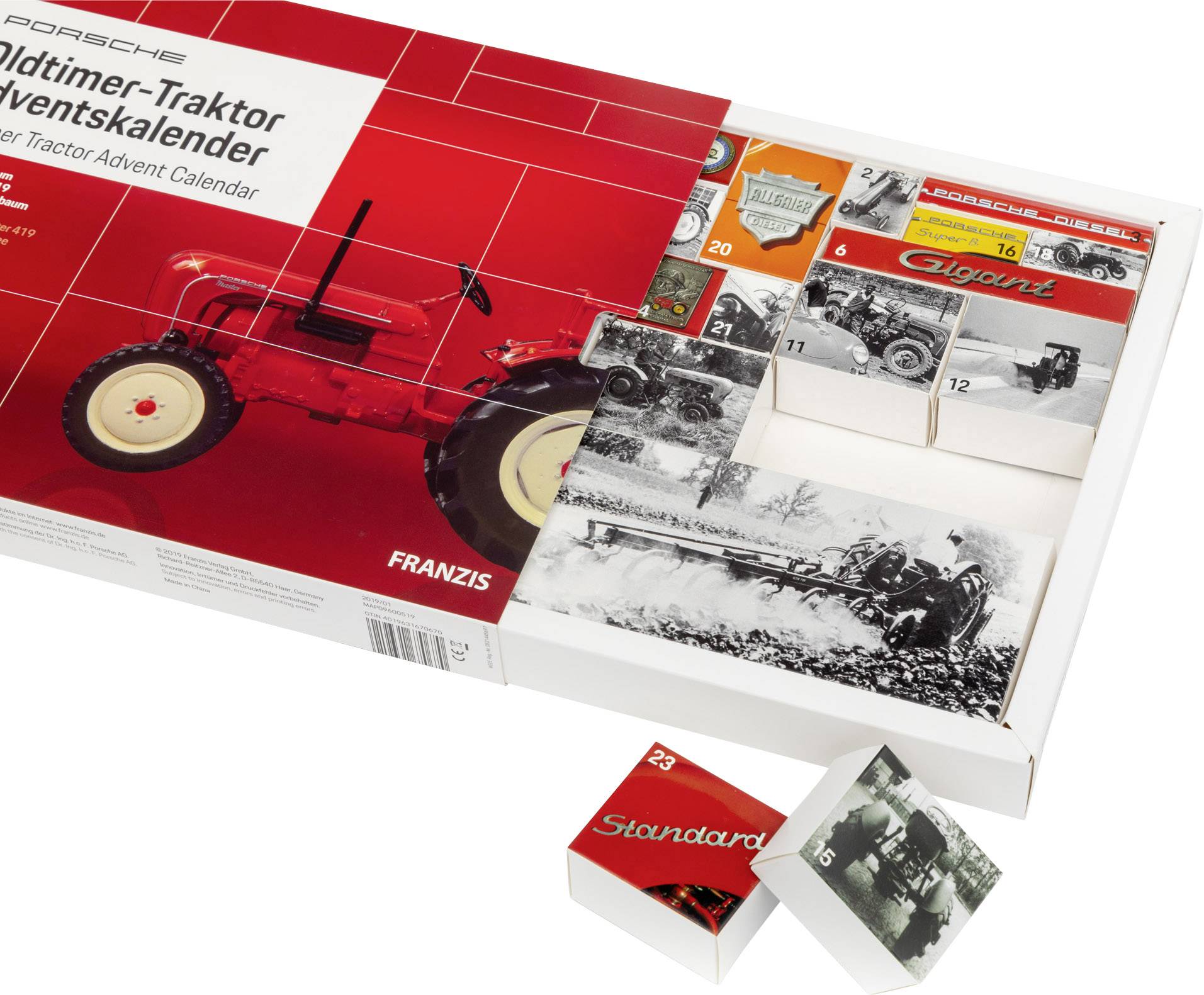 Porsche Oldtimer-Traktor Adventskalender
