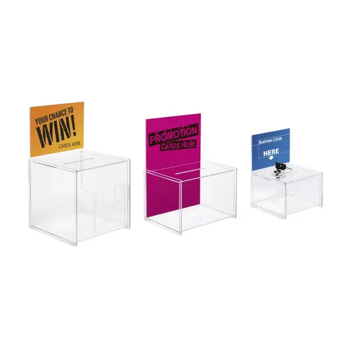 Sigel Urne avec fente, compartiment supplémentaire VA152 transparent (l x H x P) 210 x 368 x 210 mm 1 pc(s) Sigel Urne avec fente, compartiment supplémentaire VA152 transparent (l x H x P) 210 x 368 x 210 mm 1 pc(s)