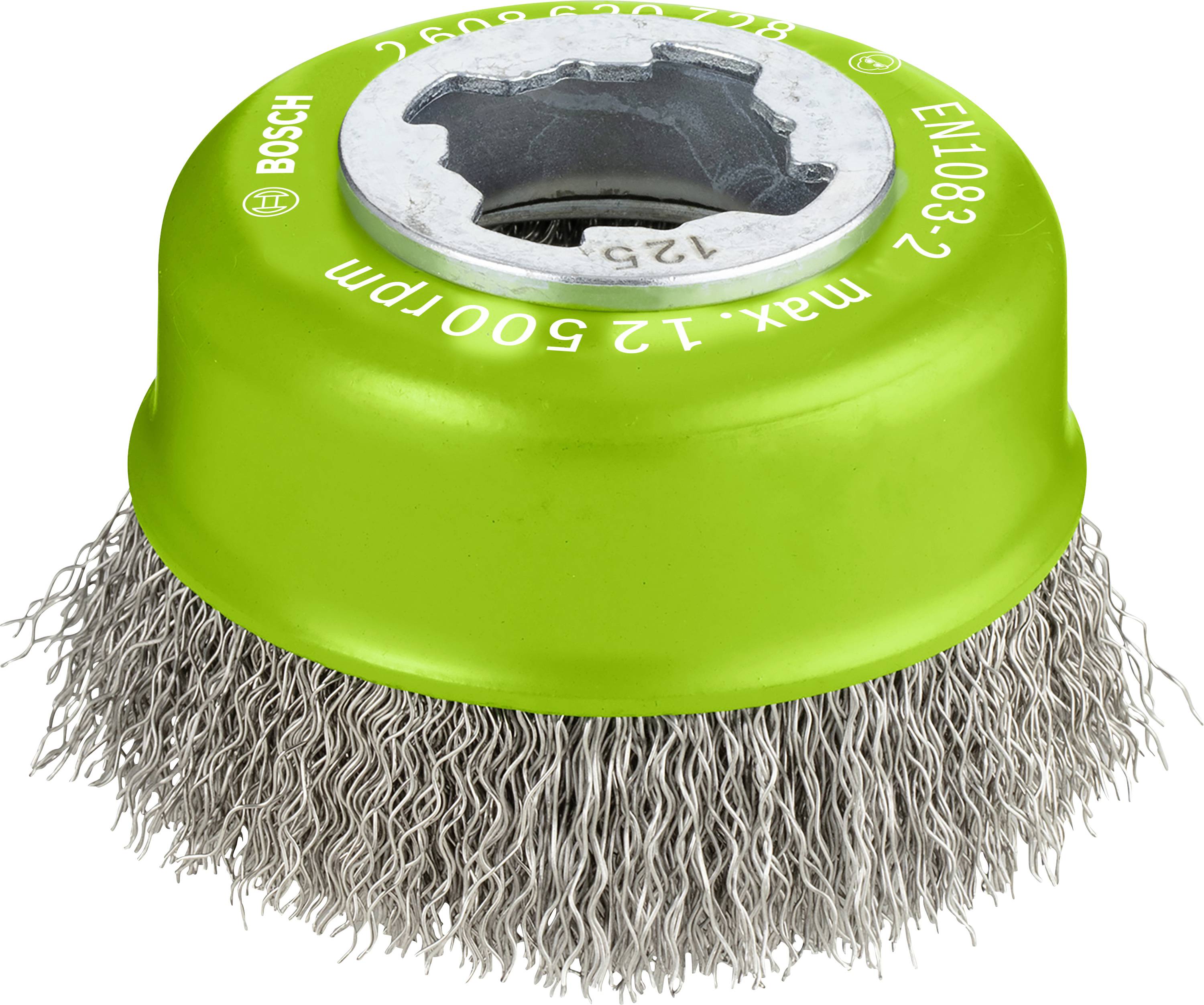 Bosch Accessories Brosse à dents X-LOCK Clean for inox, 75 mm, 0,3 mm, fil d'acier inoxydable ondulé 2608620728 1 pc(s)