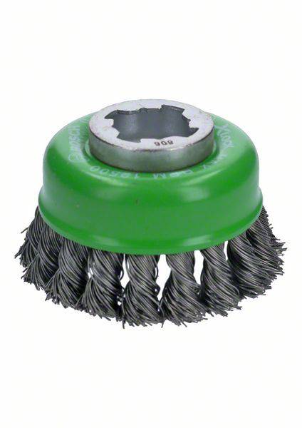Bosch Accessories Brosse à dents X-LOCK Heavy for inox, 75 mm, 0,5 mm, fil d'acier inoxydable étiré 2608620729 1 pc(s)
