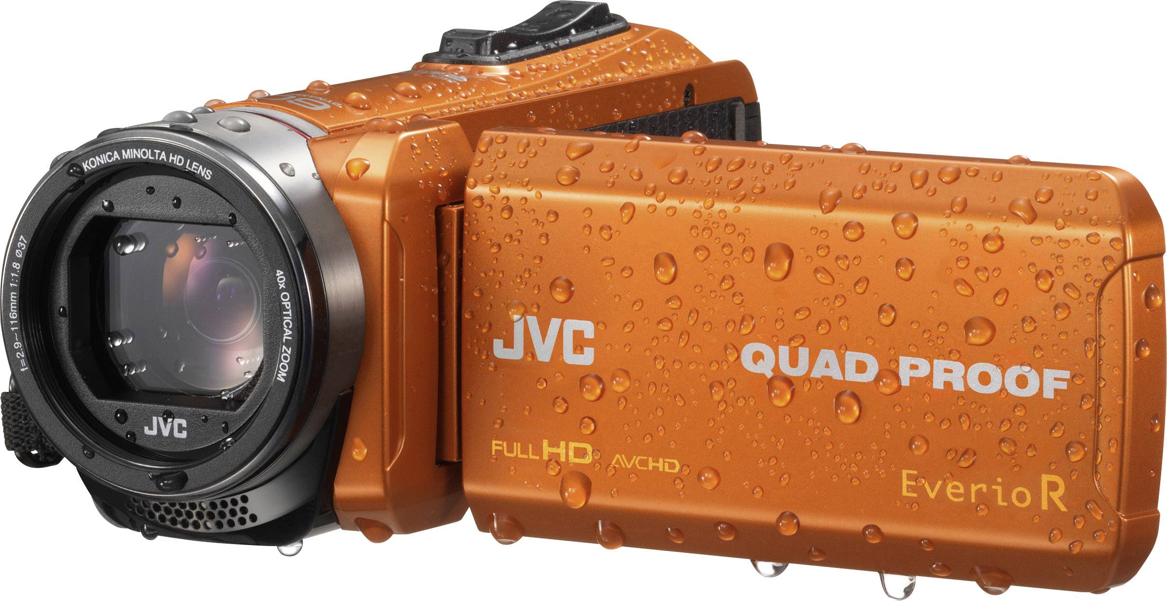 JVC GZ-R445DEU Camcorder 7.6 cm 2.99 Zoll 2.5 Megapixel Opt. Zoom: 40 x Orange