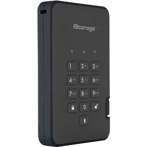 iStorage diskAshur 2® Disque dur externe 2,5" USB 3.1 (2è gén.) noir IS-DA2-256-3000-B iStorage diskAshur 2® Disque dur externe 2,5" USB 3.1 (2è gén.) noir IS-DA2-256-3000-B