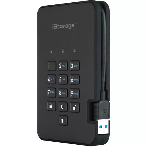 iStorage diskAshur 2® Disque dur externe 2,5" USB 3.1 (2è gén.) noir IS-DA2-256-1000-B iStorage diskAshur 2® Disque dur externe 2,5" USB 3.1 (2è gén.) noir IS-DA2-256-1000-B