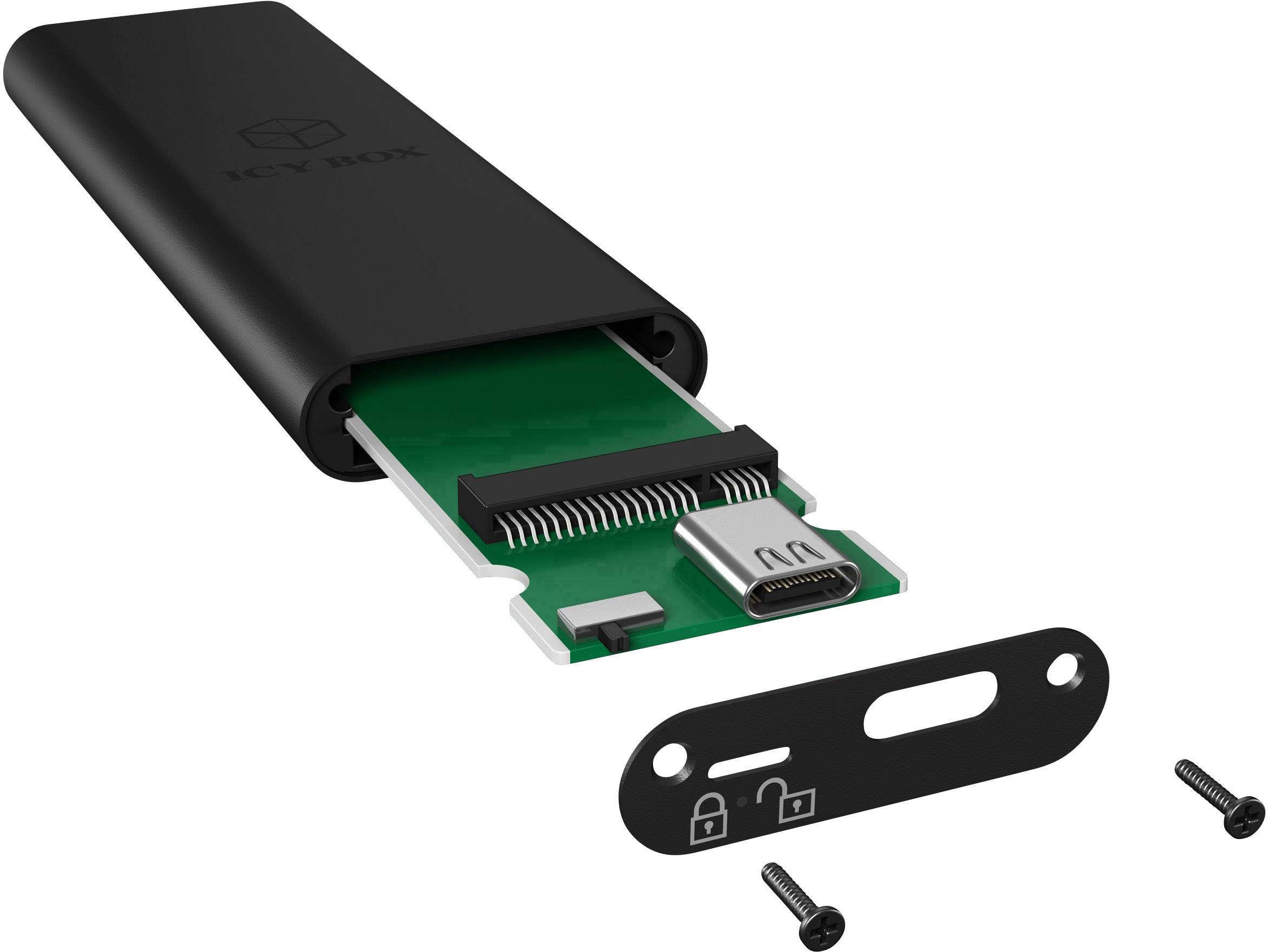 Boîtier pour disques durs M.2 ICY BOX 60487 USB-C™ USB 3.1 1 pc(s)