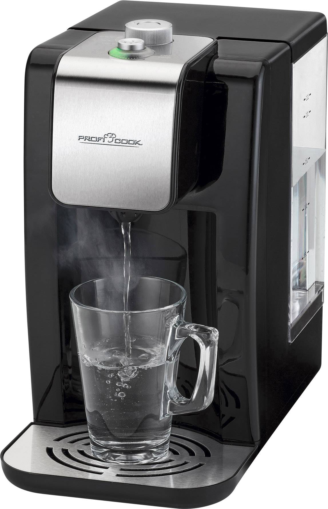 Profi Cook PC-HWS 1168 Distributeur de boissons chaudes inox, noir Contenance: 2.2 l