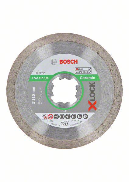 Bosch Accessories 2608615136 Disque à tronçonner diamanté Diamètre 110 mm 1 pc(s)