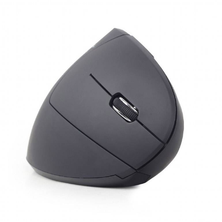 Gembird MUSW-ERGO-01 Souris ergonomique radio optique noir 6 Boutons 1600 dpi ergonomique