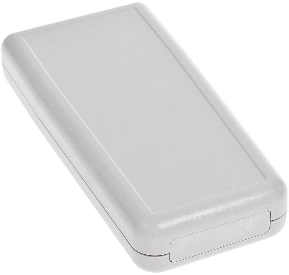 Un appareil simple, rectangulaire, gris avec des coins arrondis.