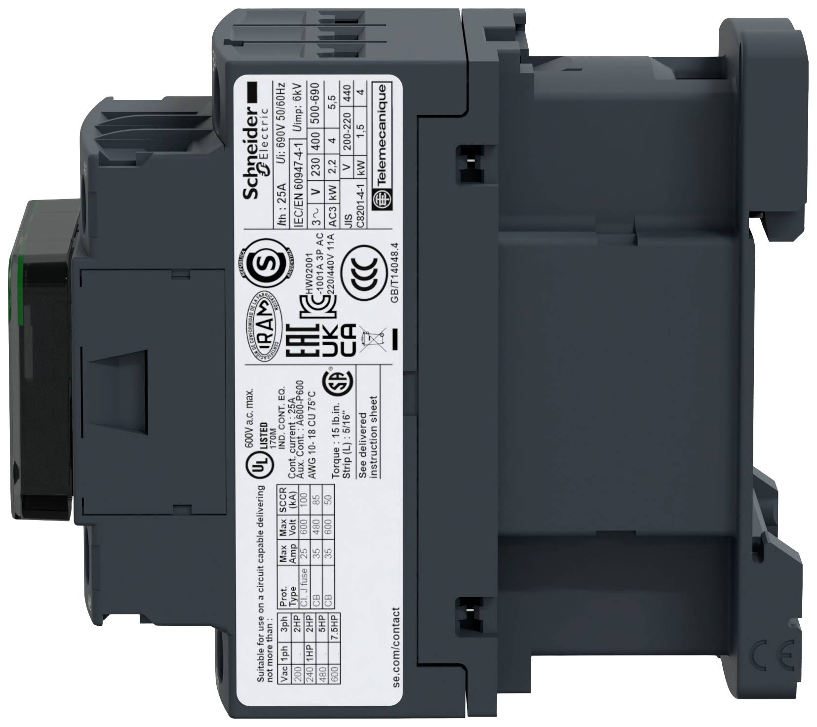 Schneider Electric LC1D09F7 Contacteur de puissance 1 pc(s)