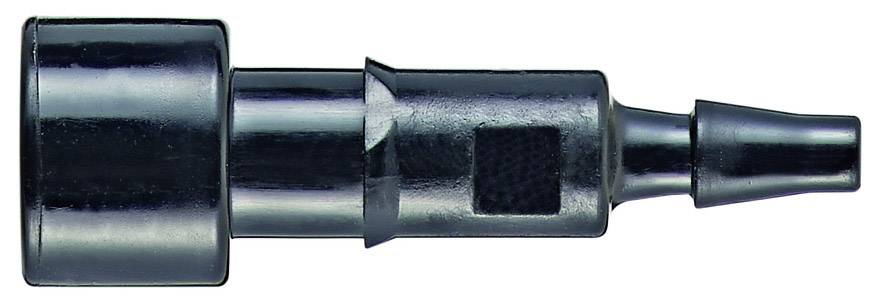 Adaptateur digital métallique pour connexion de câble dans un dispositif technique, vue latérale.