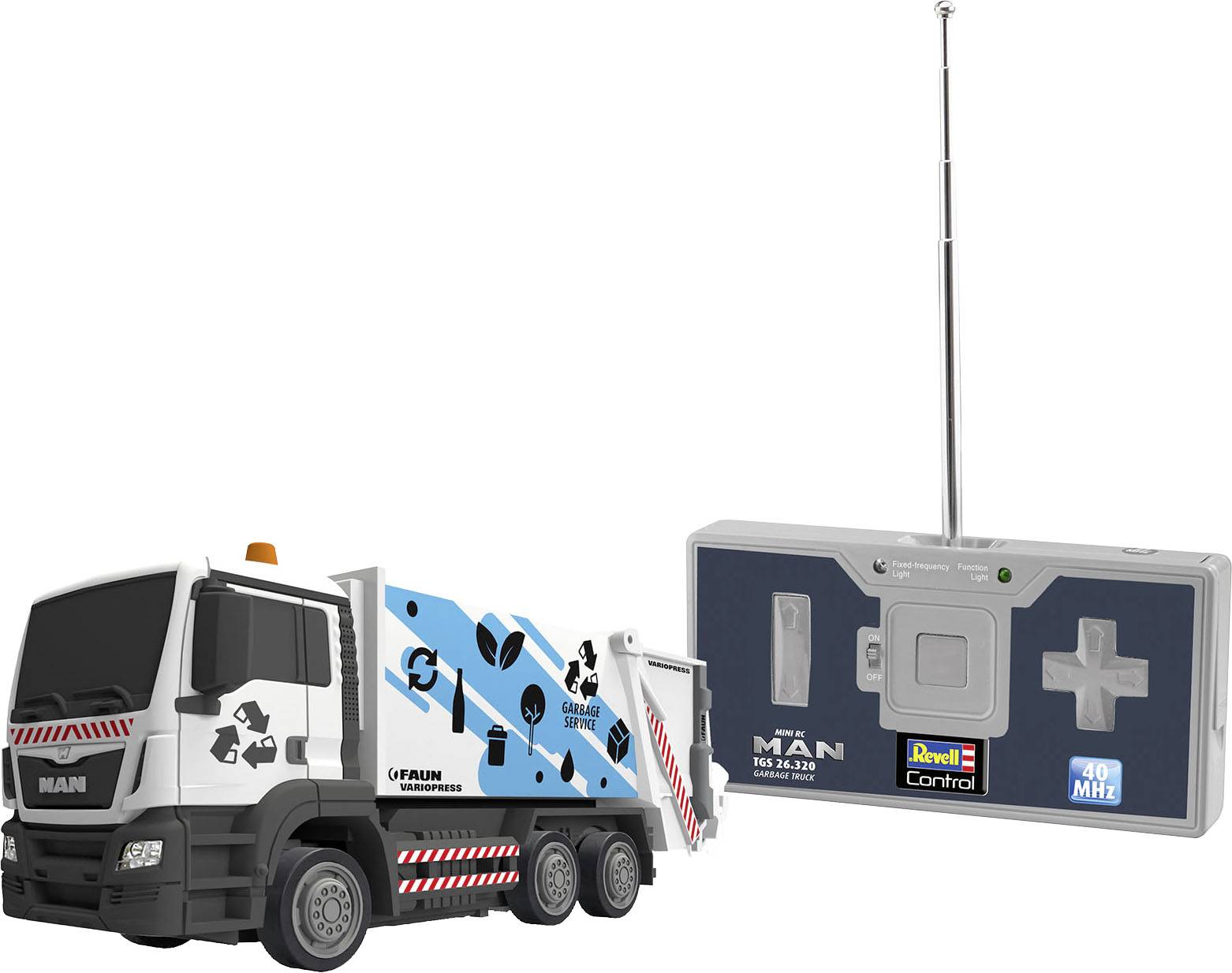 Revell Control 23486 Mini Garbage Truck Véhicule RC débutant électrique Camion