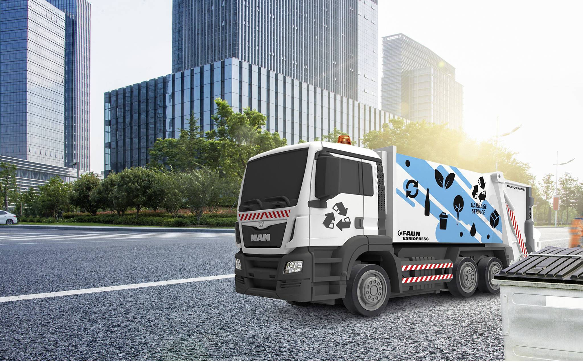 Revell Control 23486 Mini Garbage Truck Véhicule RC débutant électrique Camion