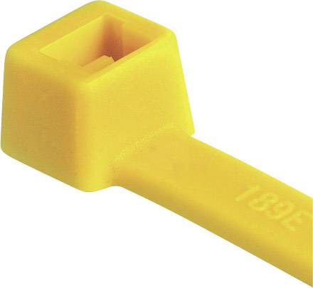 HellermannTyton 111-04805 T50R-PA66-YE Serre-câble 200 mm 4.60 mm jaune 100 pc(s)