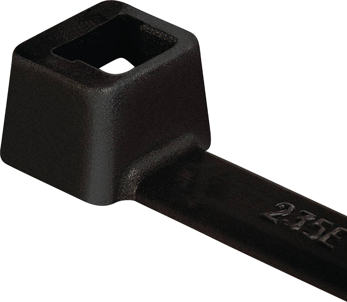 HellermannTyton 111-06200 T50M-PA66-BK Serre-câble 245 mm 4.60 mm 100 pc(s)