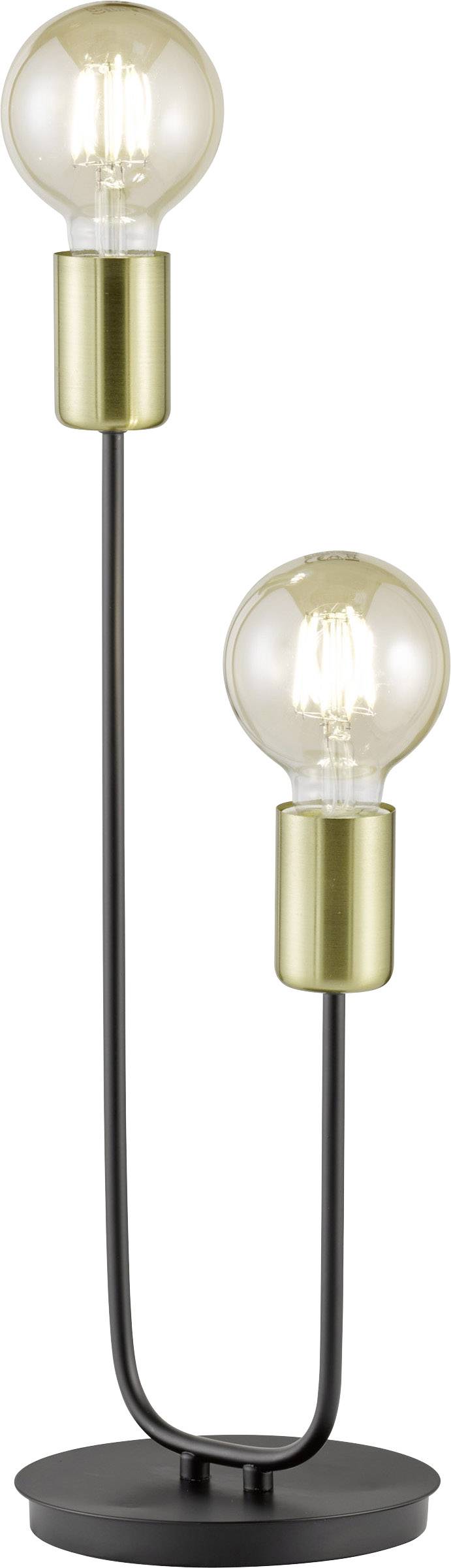 WOFI York 8255.02.10.8000 Lampe de table LED E27 120 W noir, or
