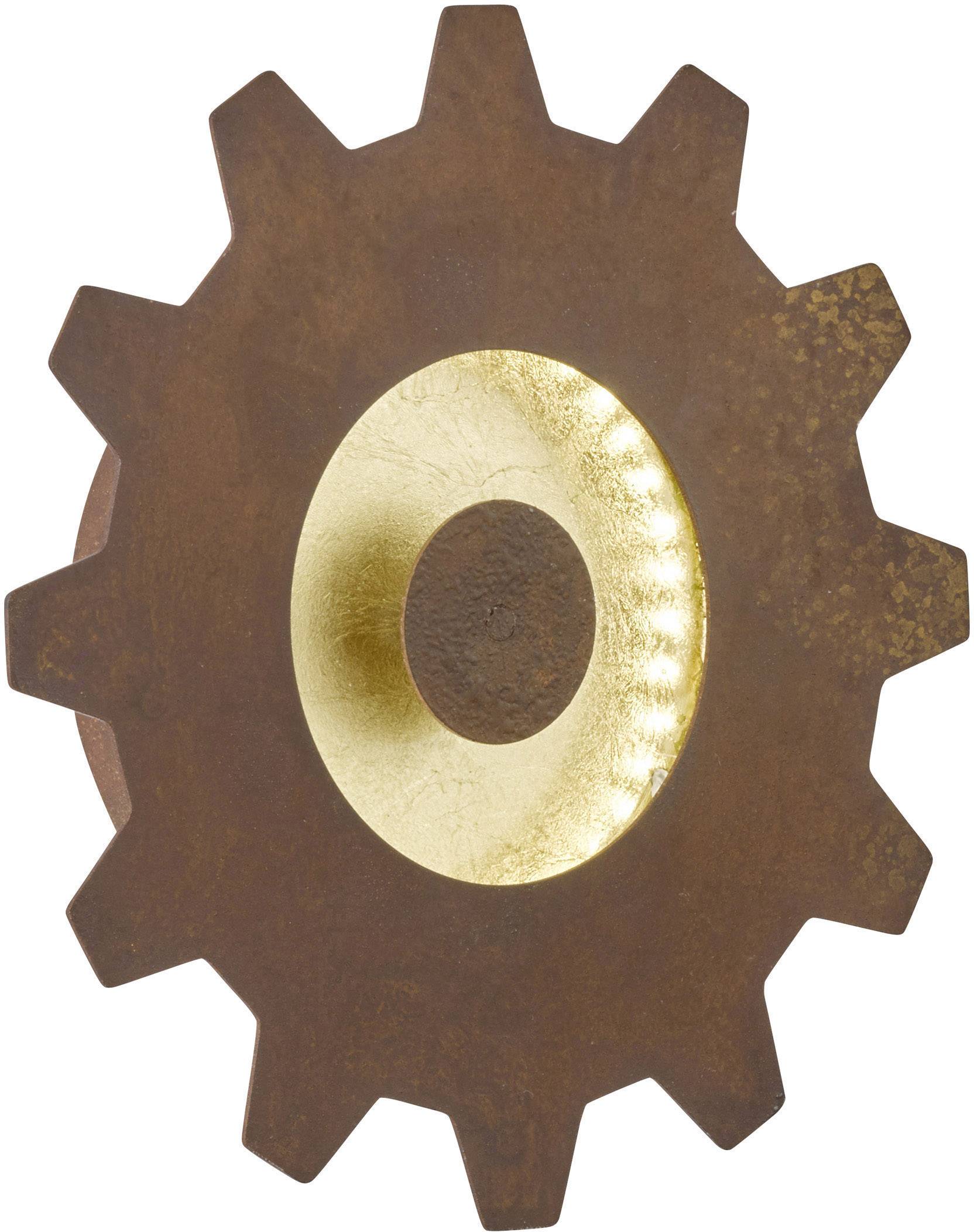 WOFI Leif 4301.02.15.8200 Applique LED 5 W blanc chaud or, marron rouille