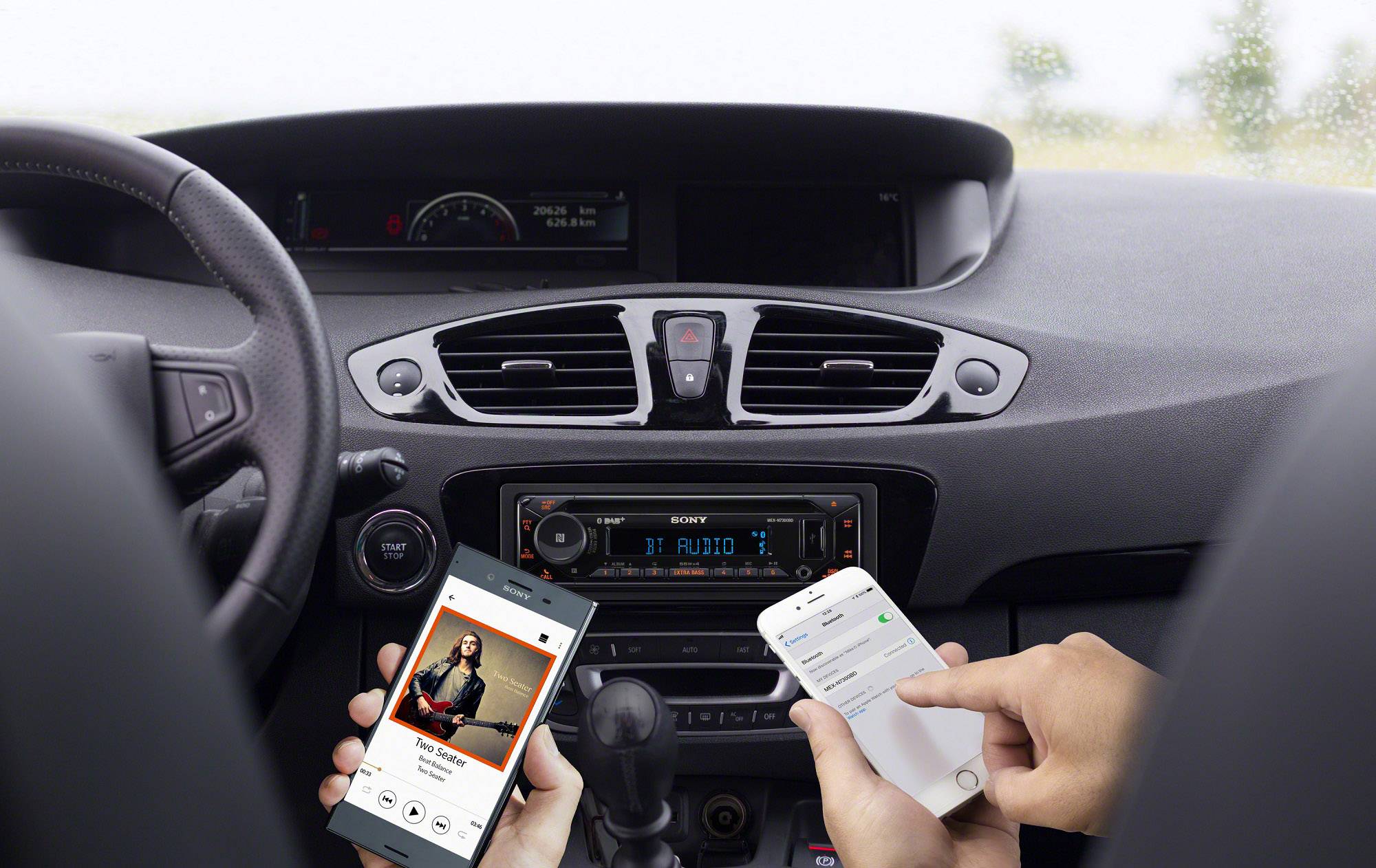 Sony MEX-N7300KIT Autoradio tuner DAB+, kit mains libres bluetooth