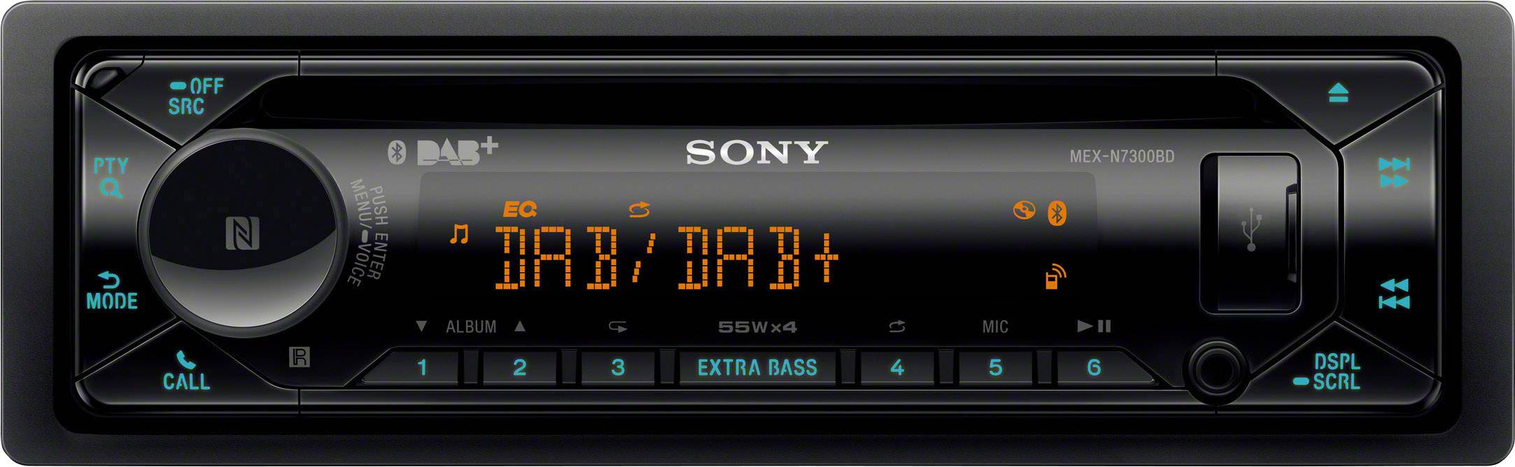 Sony MEX-N7300KIT Autoradio tuner DAB+, kit mains libres bluetooth
