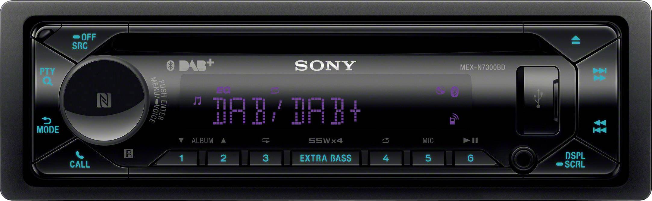 Sony MEX-N7300KIT Autoradio tuner DAB+, kit mains libres bluetooth