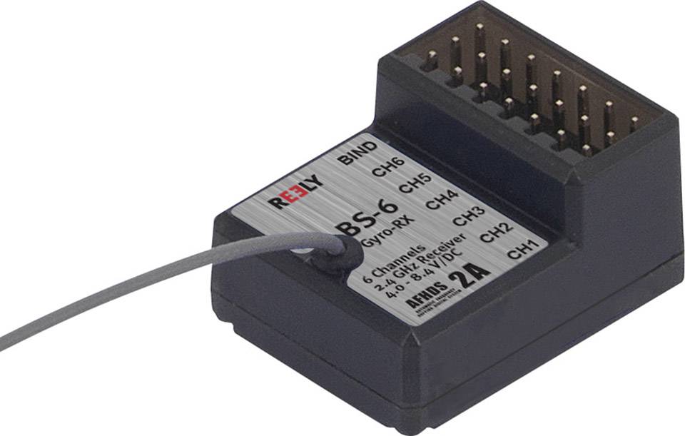 Reely BS-6 Récepteur 6 canaux 2,4 GHz Système de connecteur JR