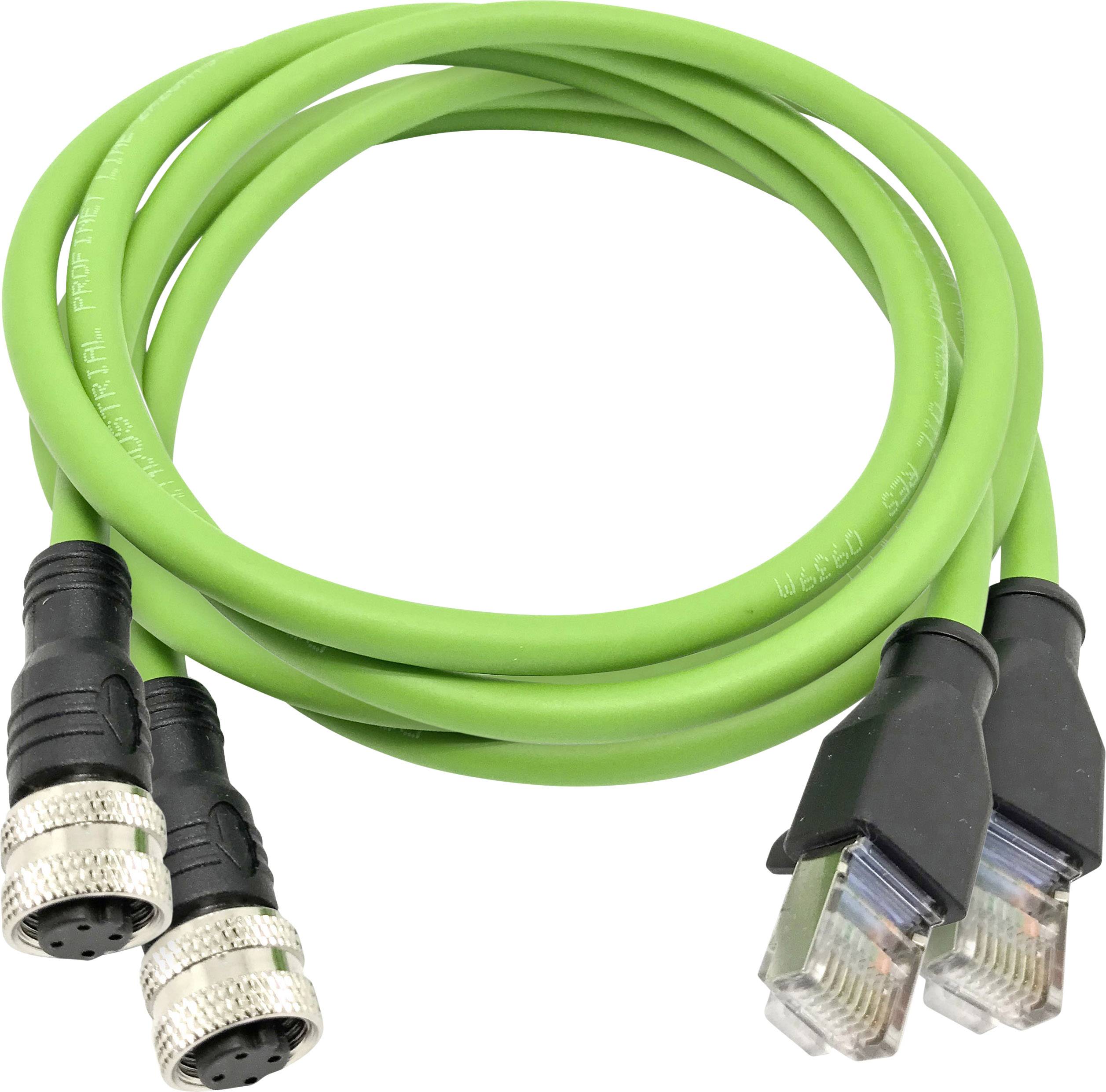 Trend Networks PROFINET-Adapterkabel RJ45-M12 D-kodiert