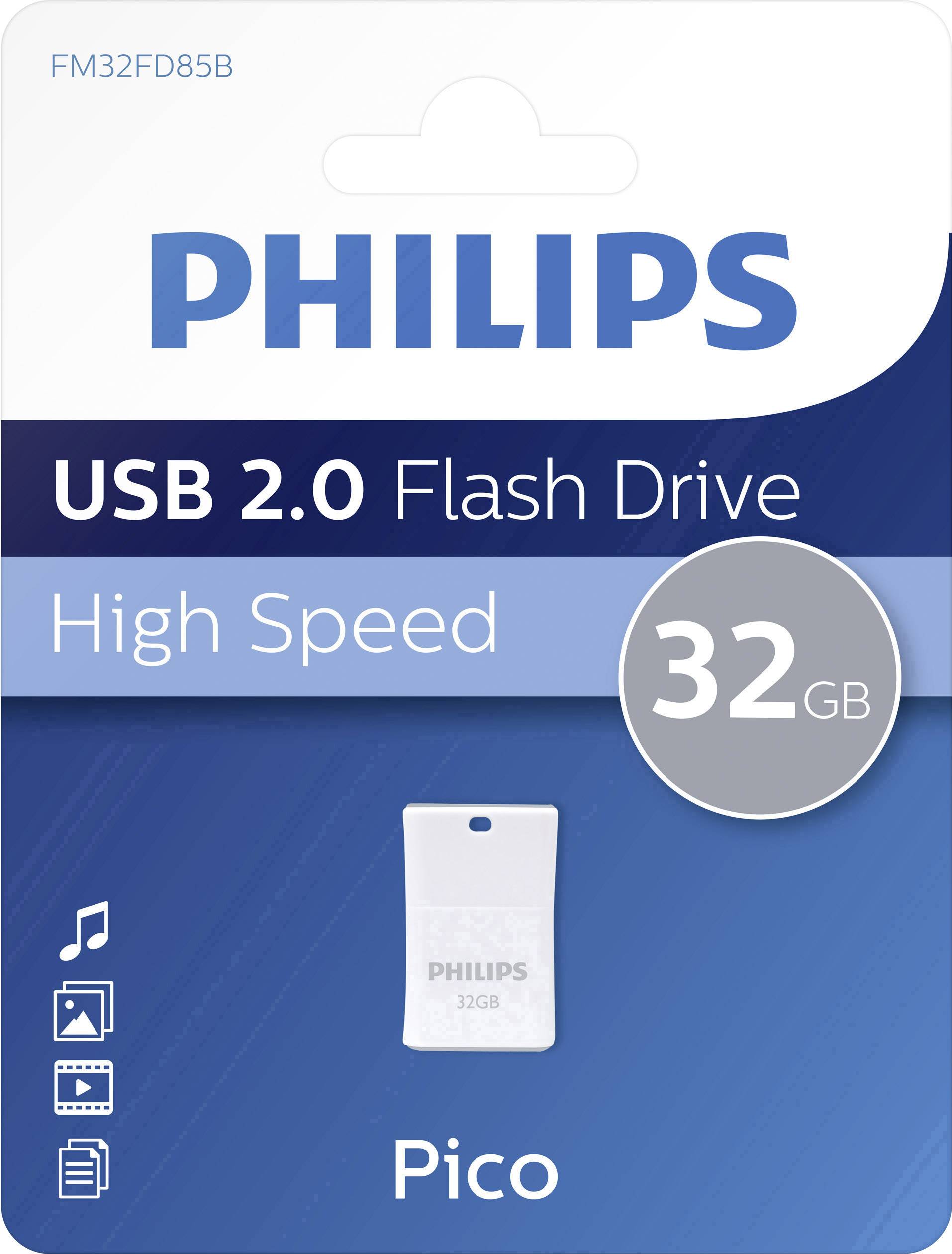 Philips PICO Clé USB 32 GB gris FM32FD85B/00 USB 2.0