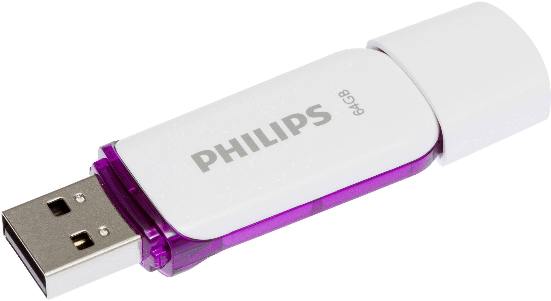 Philips SNOW Clé USB 64 GB violet FM64FD70B/00 USB 2.0