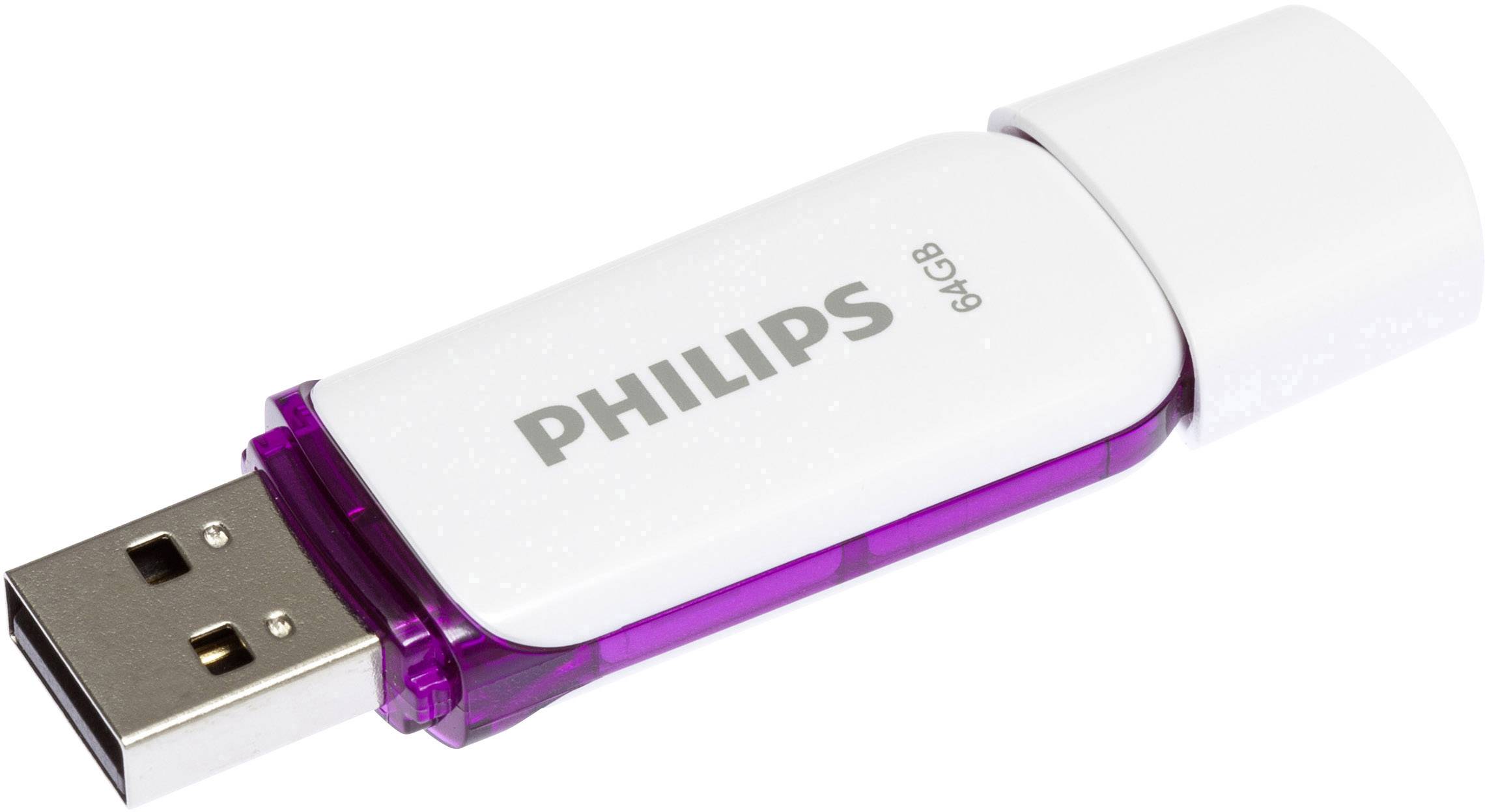 Philips SNOW Clé USB 64 GB violet FM64FD70B/00 USB 2.0