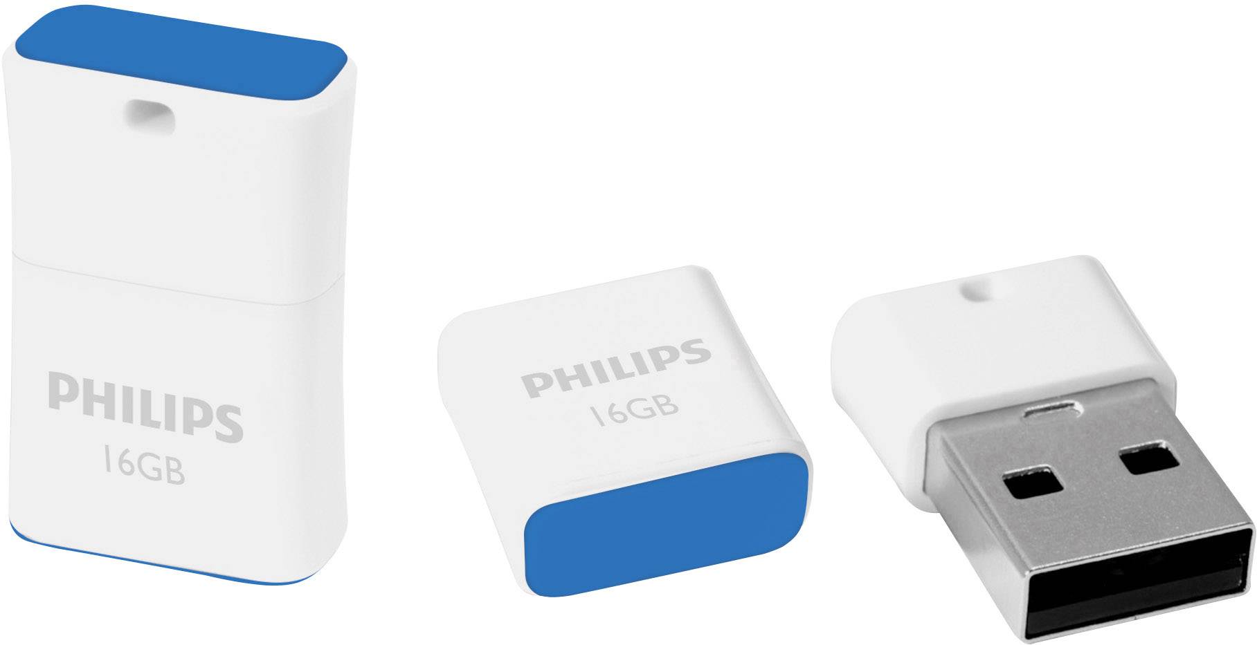 Philips PICO Clé USB 16 GB bleu FM16FD85B/00 USB 2.0