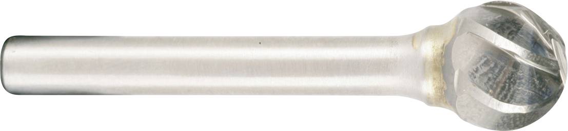 Un thermomètre en verre transparent avec un bulbe arrondi sur la droite, montrant une colonne de liquide argenté à l'intérieur d'un long tube.