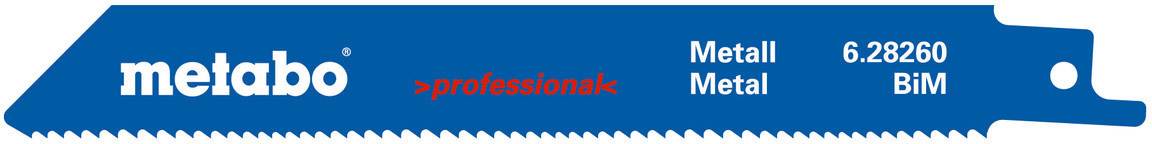 Metabo 628260000 Metabo 5 lames de scie sabre, métal 150 5 pc(s)