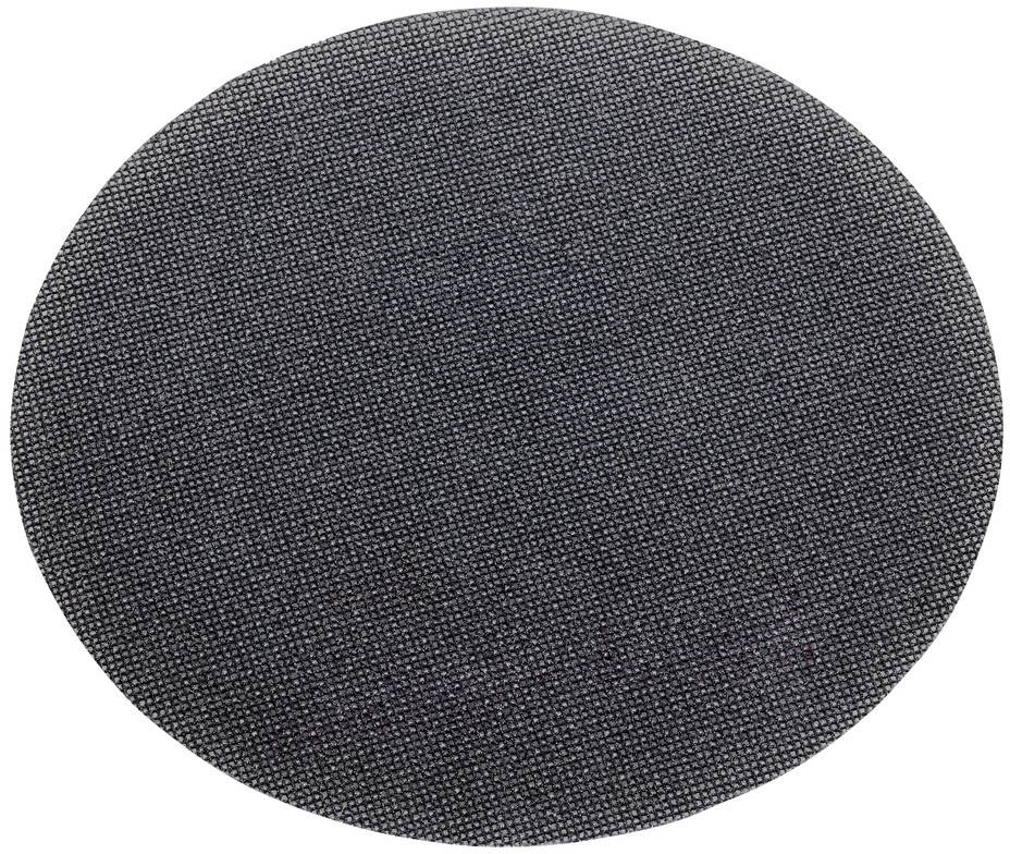 Tapis ou coussin de forme ovale gris foncé à texture de tissu sur un fond blanc.