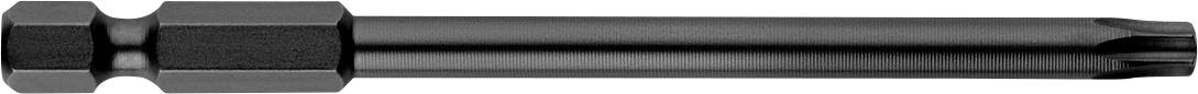 Mèche de perceuse à six pans creux noire ou rallonge de tournevis avec un long fût texturé et une extrémité douille