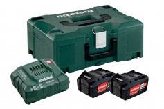 Metabo Basic-Set 2 x 4.0 Ah 685064000 Batterie pour outil 18 V 4 Ah Li-Ion
