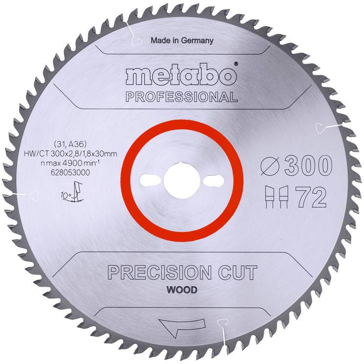 Metabo 628053000 Lame de scie circulaire 300 mm 1 pc(s)