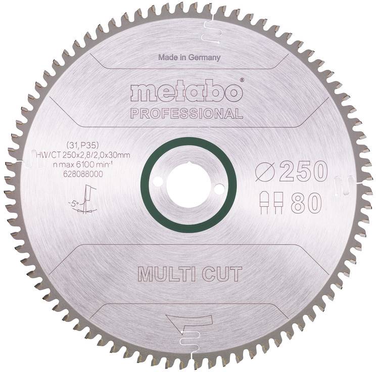 Metabo 628088000 Lame de scie circulaire 250 mm 1 pc(s)