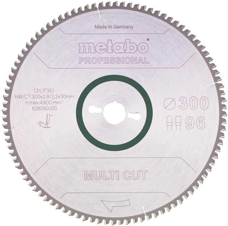 Metabo 628090000 Lame de scie circulaire 300 mm 1 pc(s)