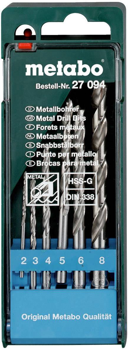 Metabo 627094000 Metall-Spiralbohrer-Set 6teilig 1 St.