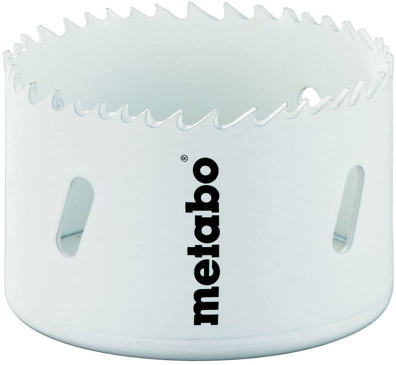 Scie-cloche de Metabo avec bord dentelé et fentes de ventilation, adaptée aux travaux de perçage précis dans divers matériaux.