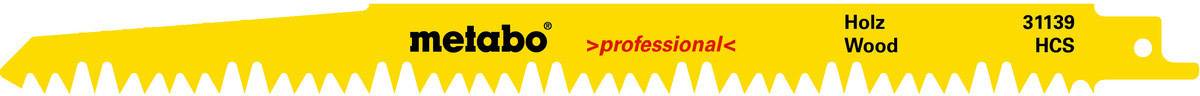 Metabo 628245000 Lames de scie sabre Metabo 25, bois 240 25 pc(s)