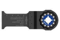 Lame de scie 'metabo' pour l'usinage des métaux, 32x45 mm, noire, avec roue de centrage et échelle pour une coupe précise. Fabriqué en Allemagne.