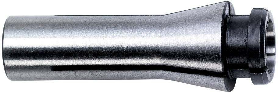 Un support d'outil rotatif en argent avec une tête vissée, utilisé pour des machines-outils de précision dans un atelier.