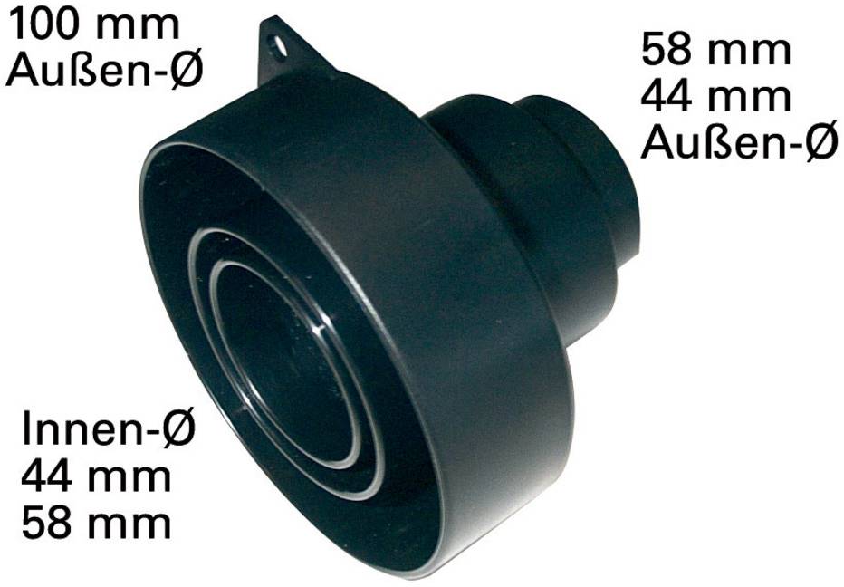 Une pièce en plastique noir de forme cylindrique avec plusieurs rainures, probablement un composant mécanique ou un élément de boîtier.
