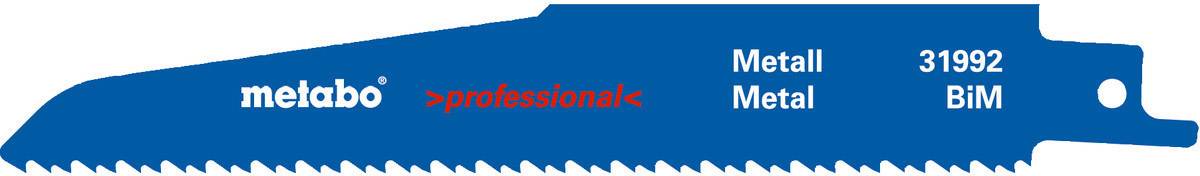 Metabo 631992000 Metabo 5 lames de scie sabre, métal 150 5 pc(s)