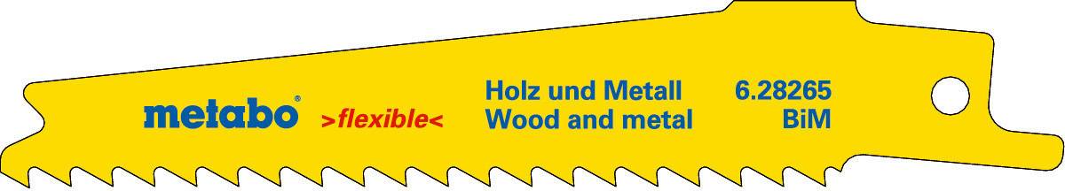 Metabo 628265000 Metabo 5 lames de scie sabre 100 5 pc(s)
