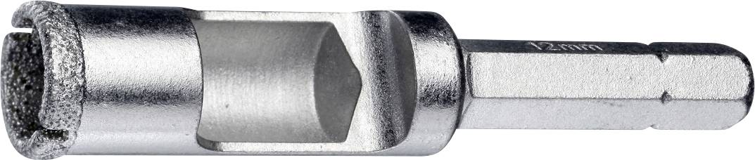Une scie cloche en métal avec une tête de coupe cylindrique et une tige hexagonale.
