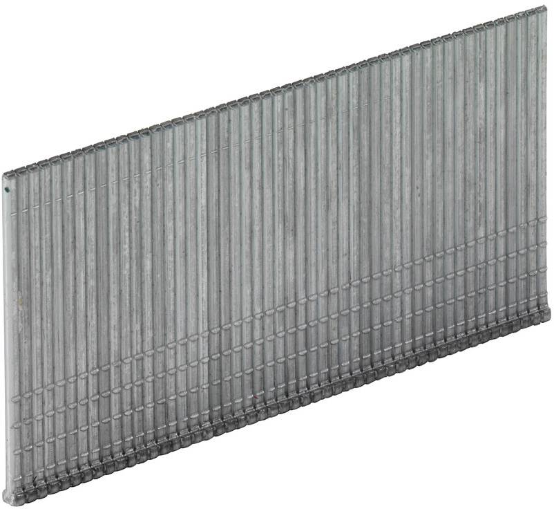 Une rangée de bandes de clous gris avec des ongles connectés, prévus pour un dispositif d'onglerie.