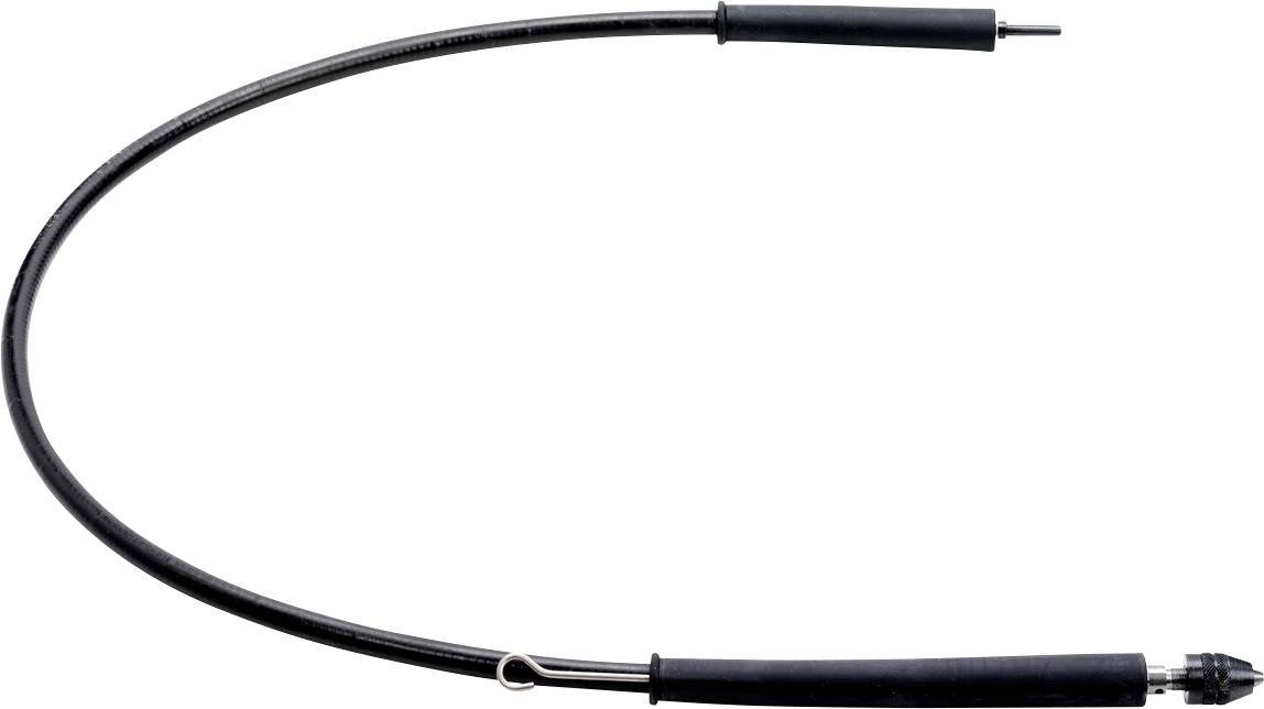 Un câble flexible et long avec un revêtement résistant, muni de connecteurs à chaque extrémité. Présenté dans un état courbé.